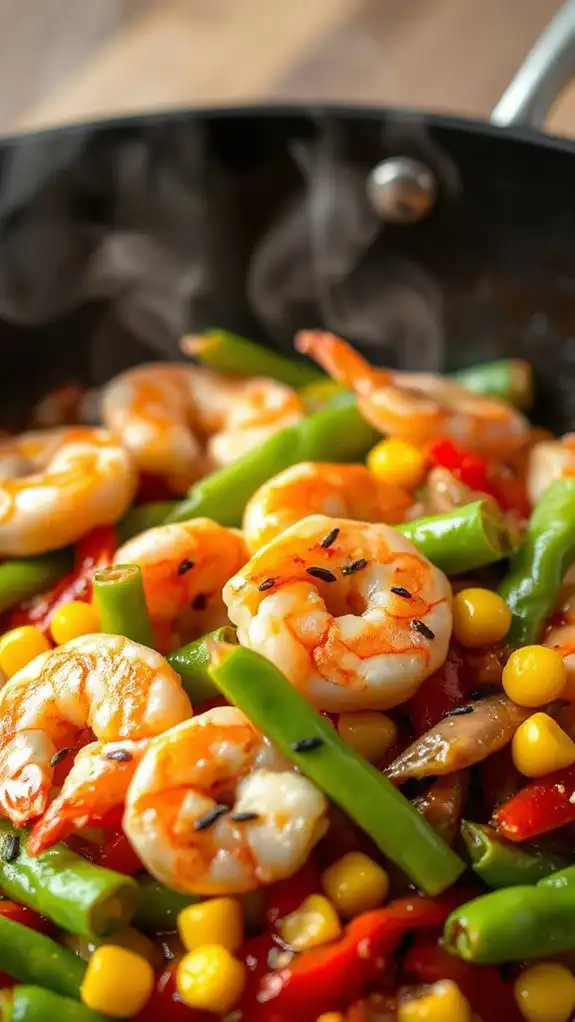 shrimp and vegetable stir fry
