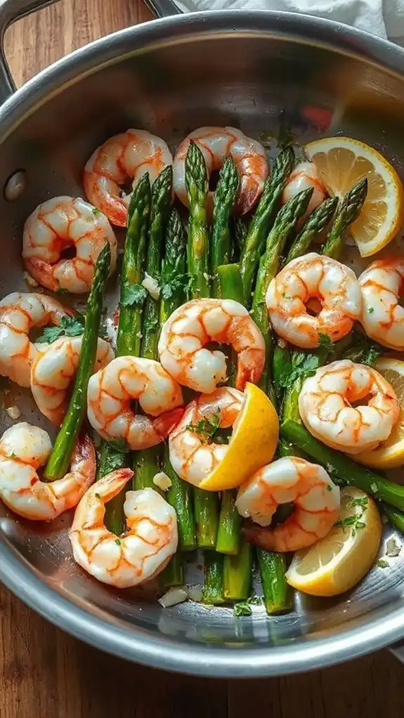 shrimp asparagus lemon garlic