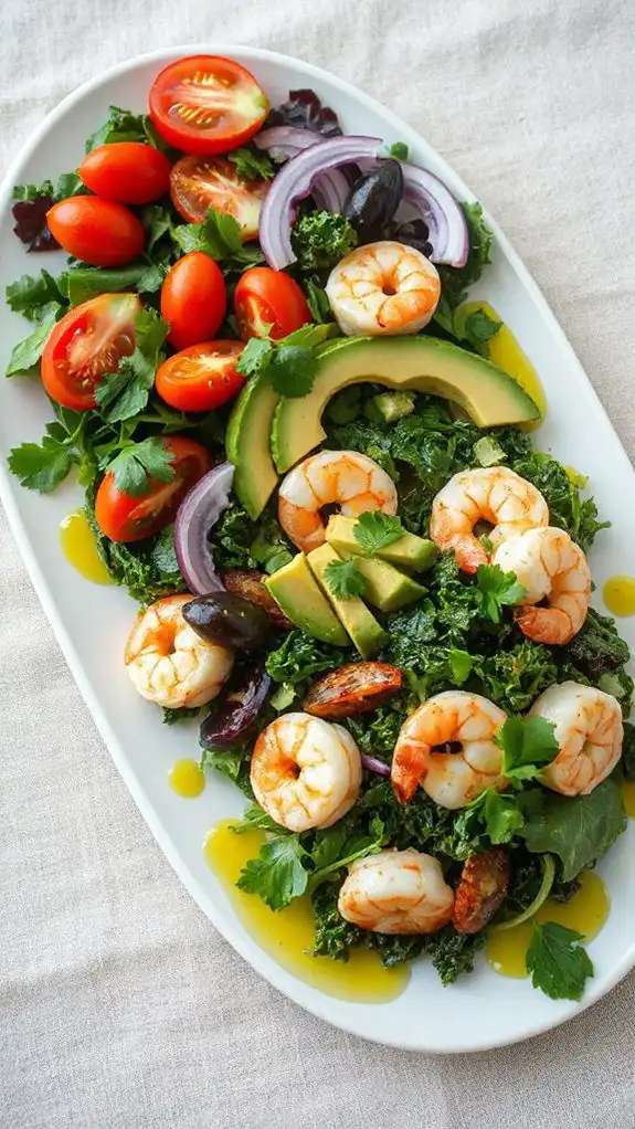 shrimp avocado citrus salad