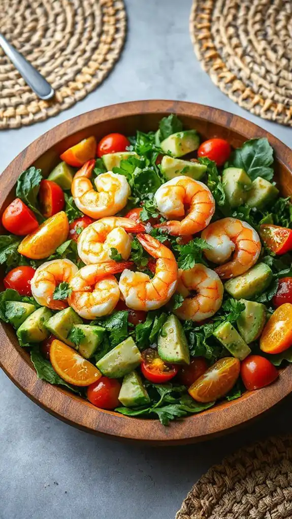 shrimp avocado citrus salad