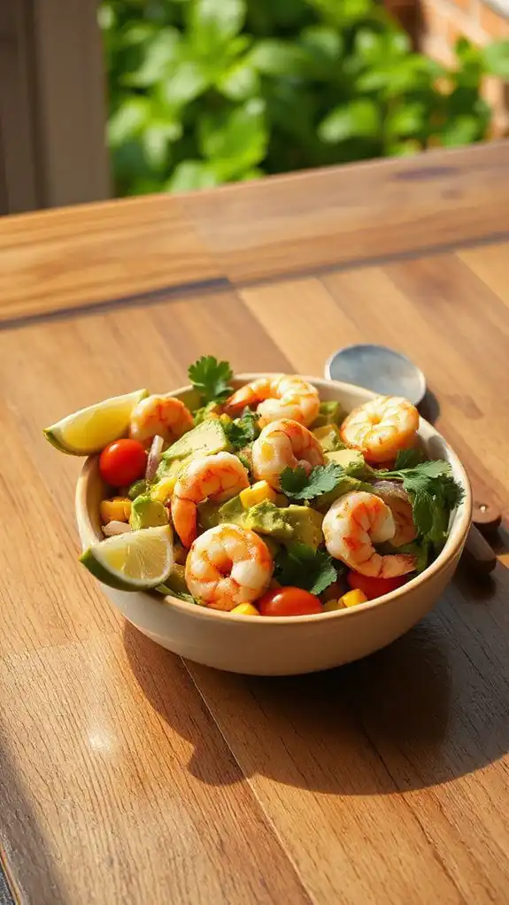 shrimp avocado fresh salad
