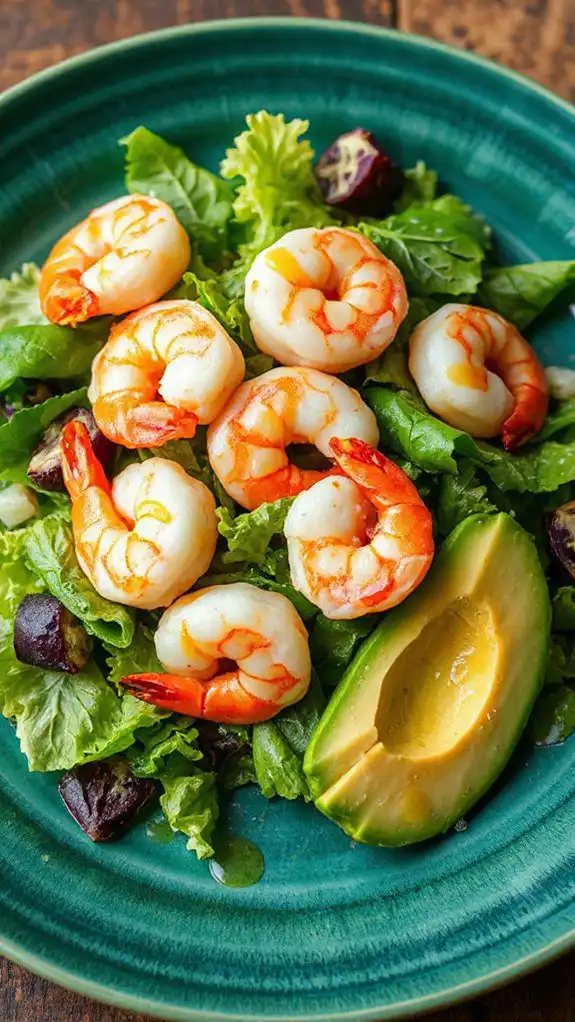 shrimp avocado lime salad