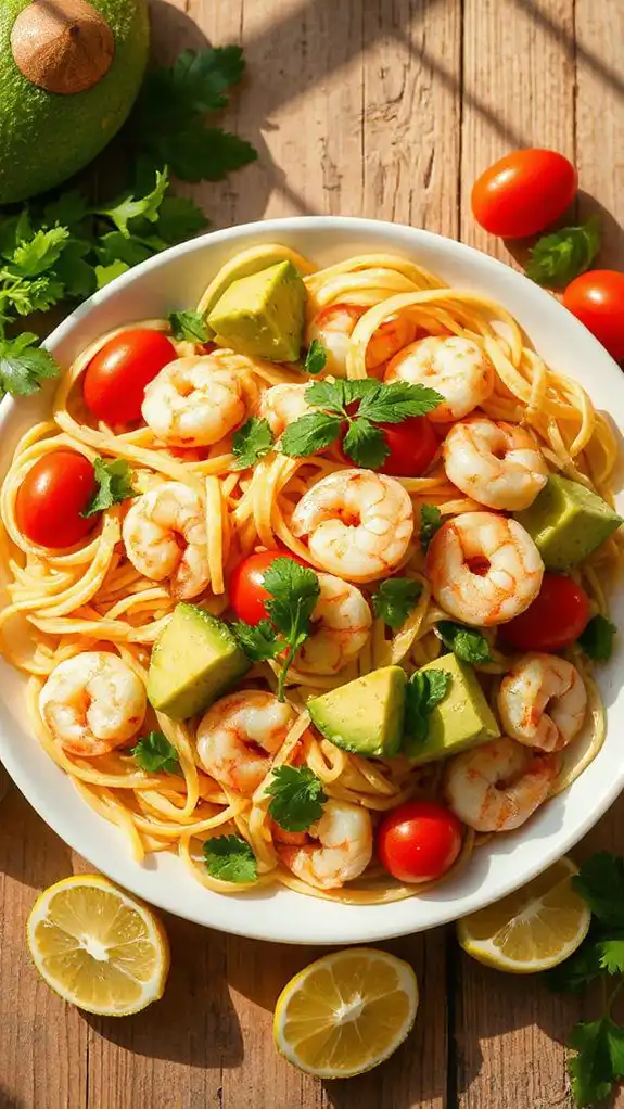 shrimp avocado pasta recipe