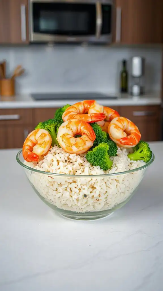 shrimp broccoli rice dish shrimp broccoli rice dish