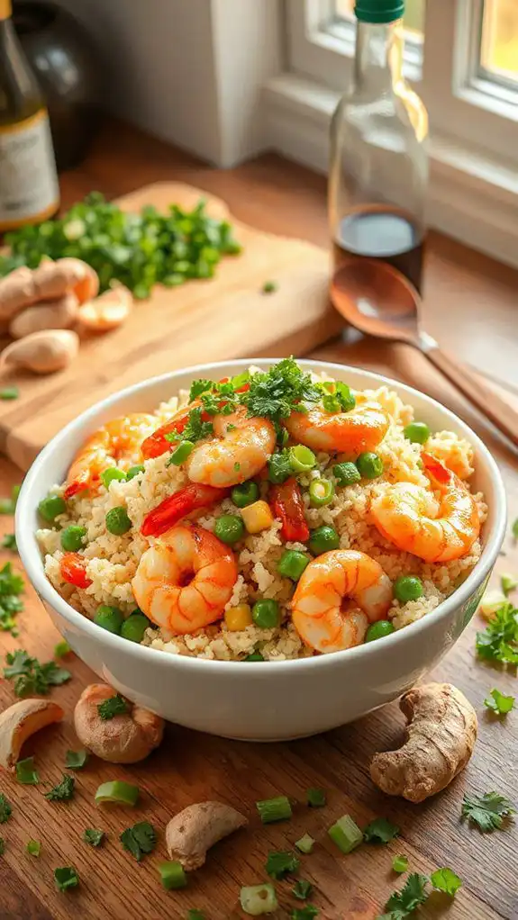 shrimp cauliflower fried rice