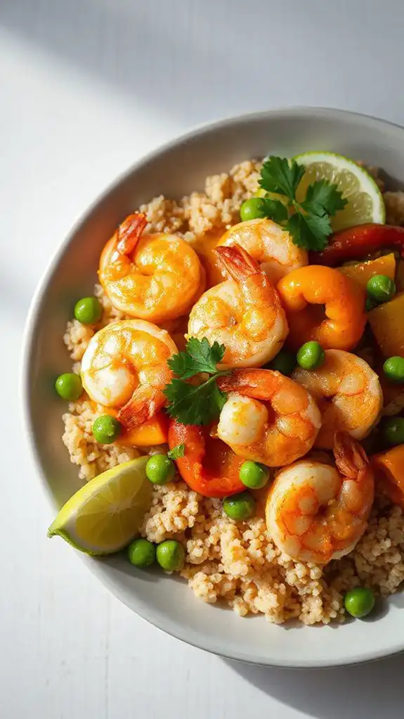 shrimp coconut curry quinoa shrimp coconut curry quinoa