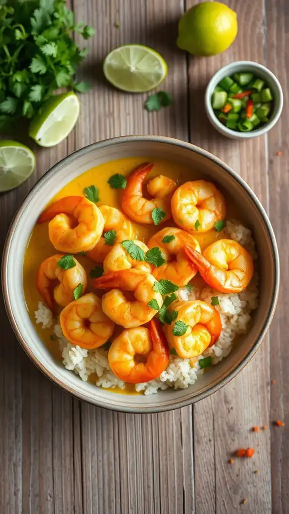 shrimp curry with cauliflower