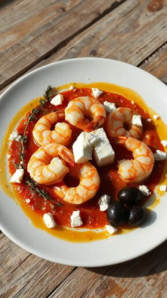 shrimp dish with feta shrimp dish with feta