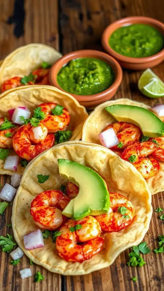 shrimp filled spicy taco recipe