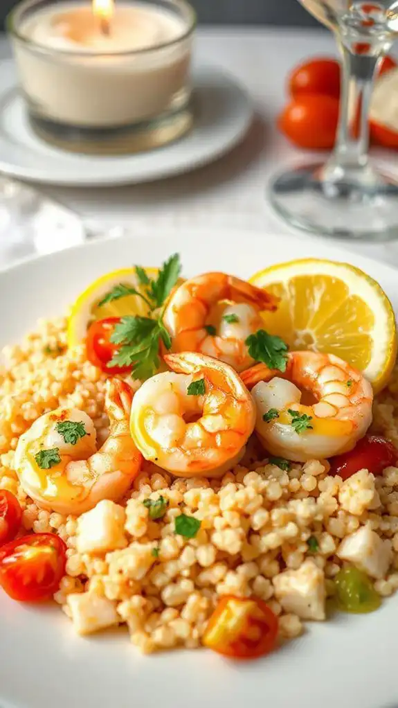 shrimp garlic lemon couscous shrimp garlic lemon couscous