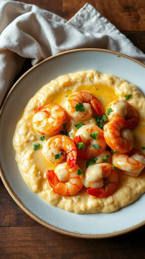 shrimp grits lemon garlic sauce