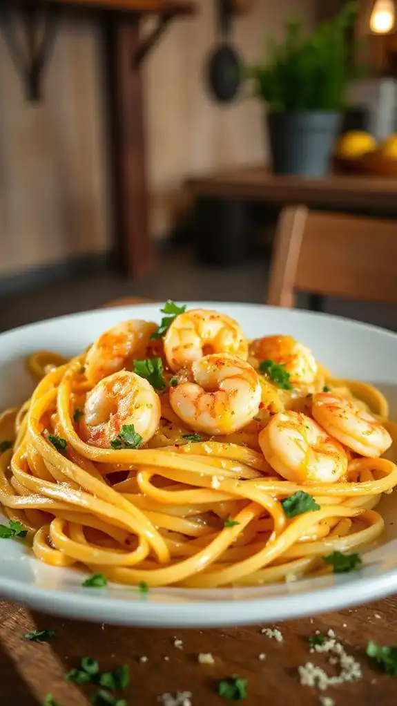 shrimp pasta with lemon garlic