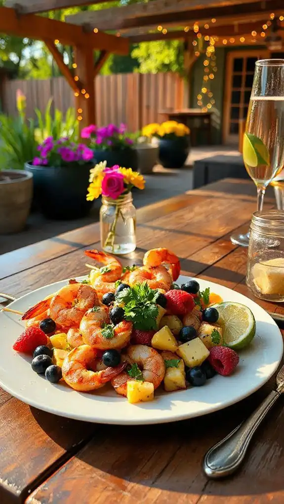 shrimp pineapple berry salsa