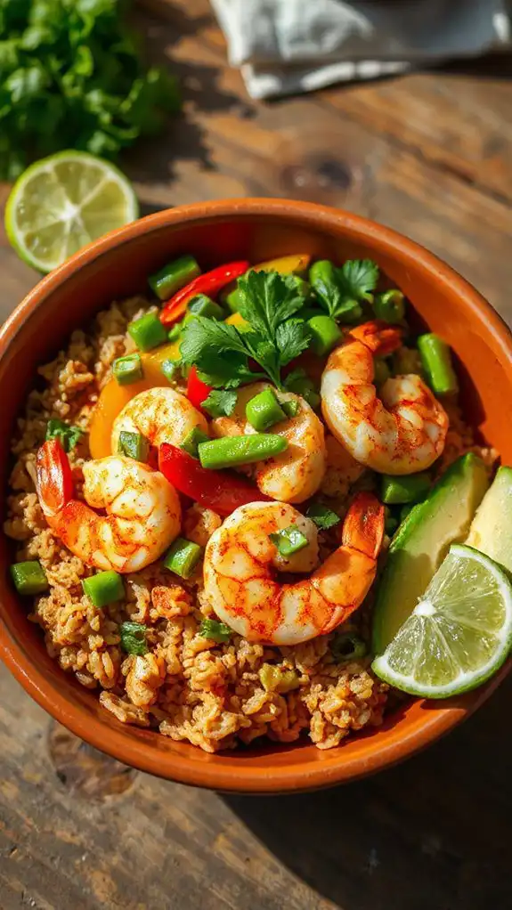 shrimp rice bowl recipe