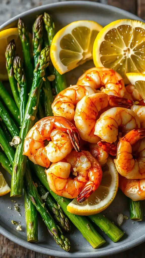 shrimp saut ed with asparagus