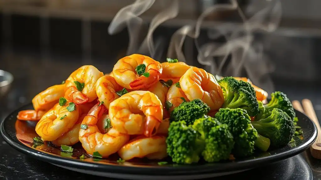 shrimp saut ed with broccoli shrimp saut ed with broccoli