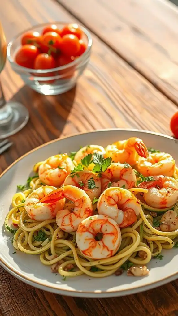 shrimp scampi zucchini noodles