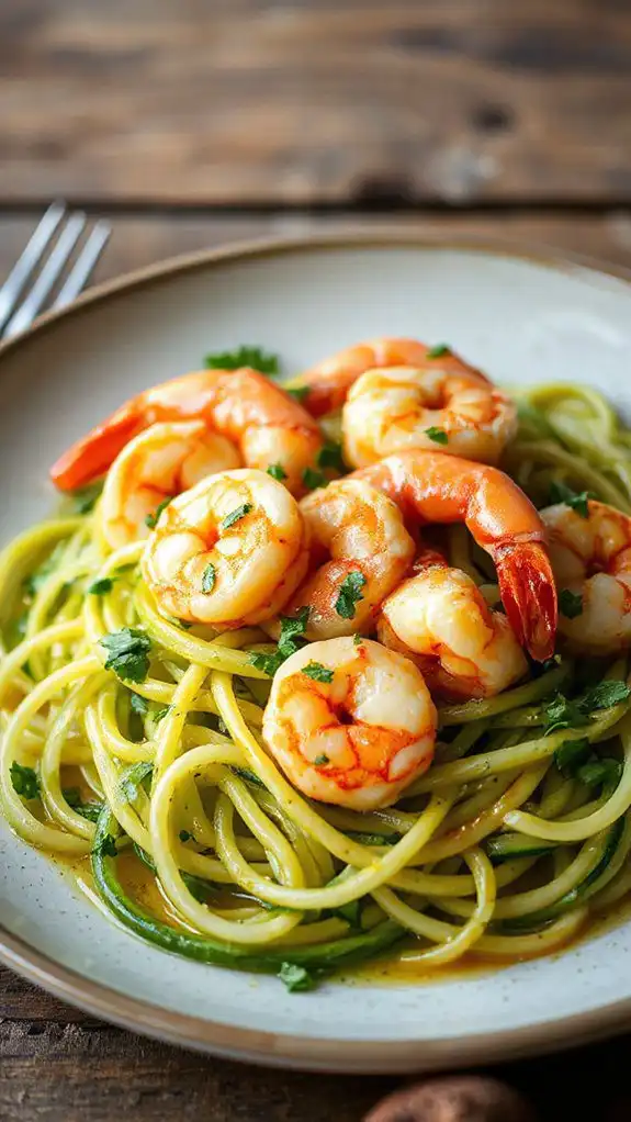 shrimp scampi zucchini noodles