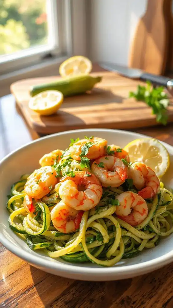 shrimp scampi zucchini noodles