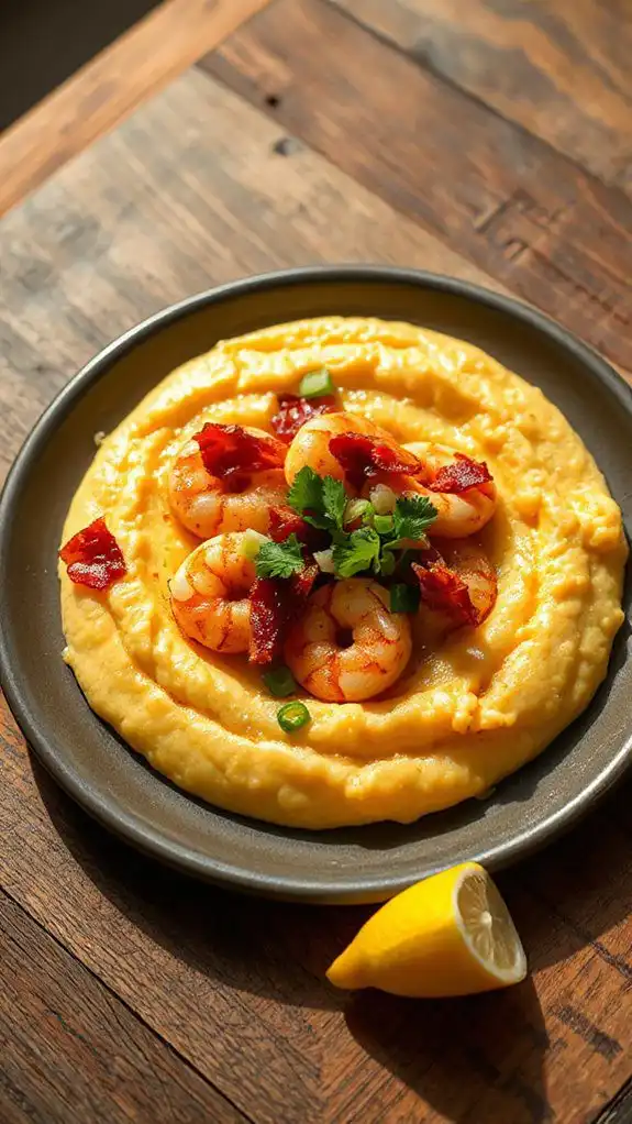 shrimp served with grits shrimp served with grits