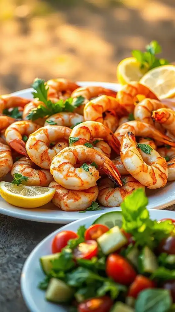 shrimp skewers with garlic shrimp skewers with garlic