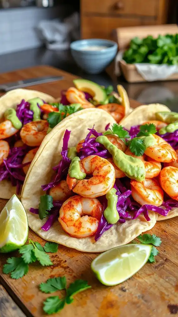 shrimp tacos with avocado shrimp tacos with avocado