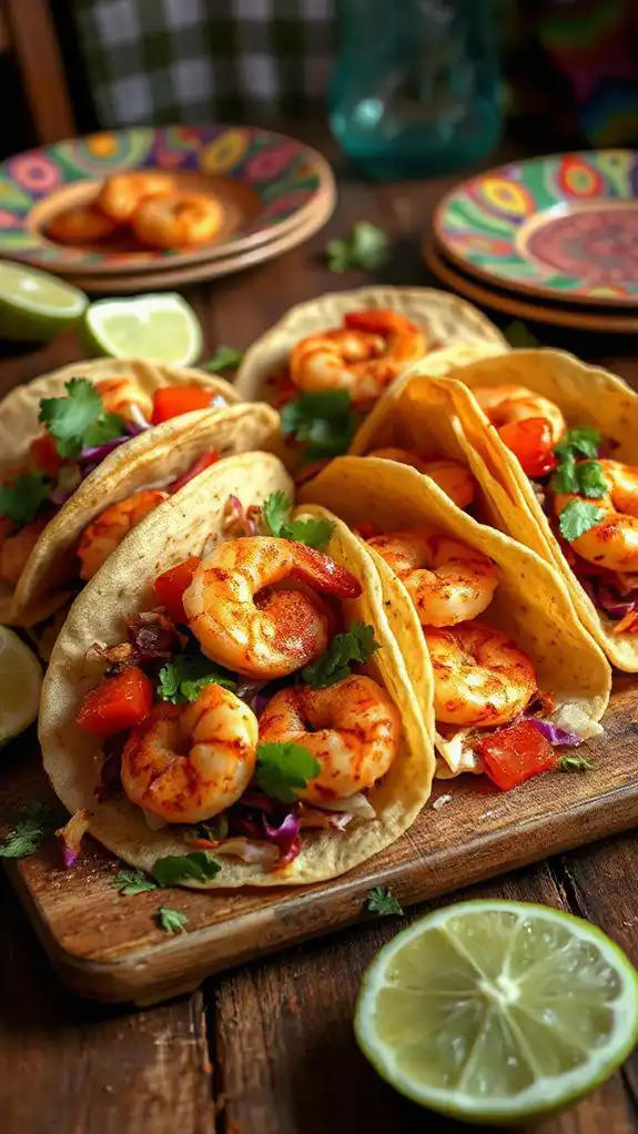 shrimp tacos with crema