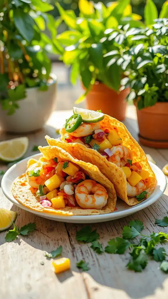 shrimp tacos with mango shrimp tacos with mango