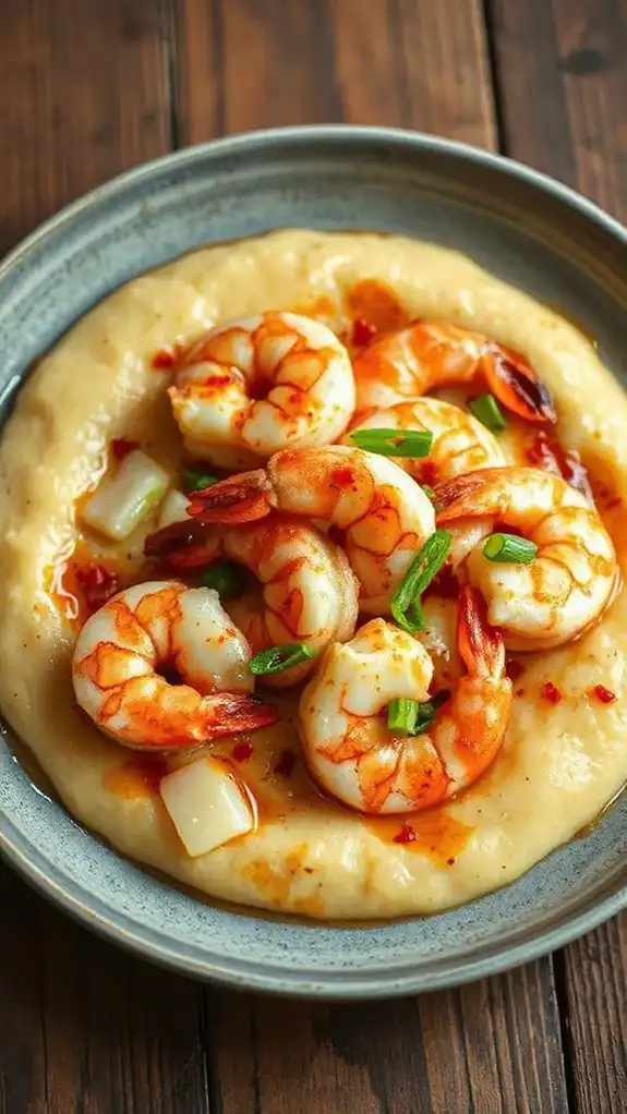 shrimp with flavorful grits