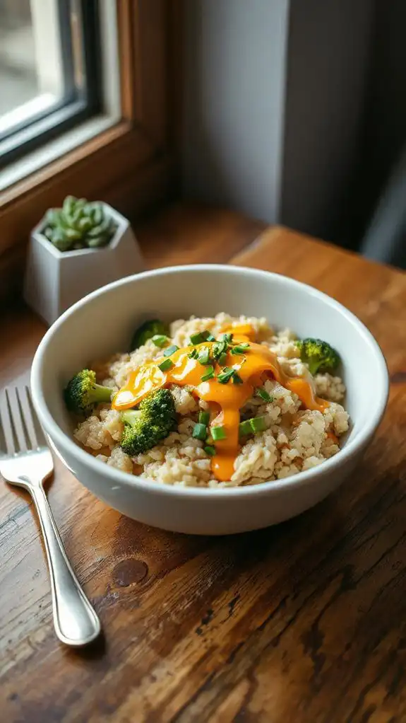simple broccoli cheddar dish