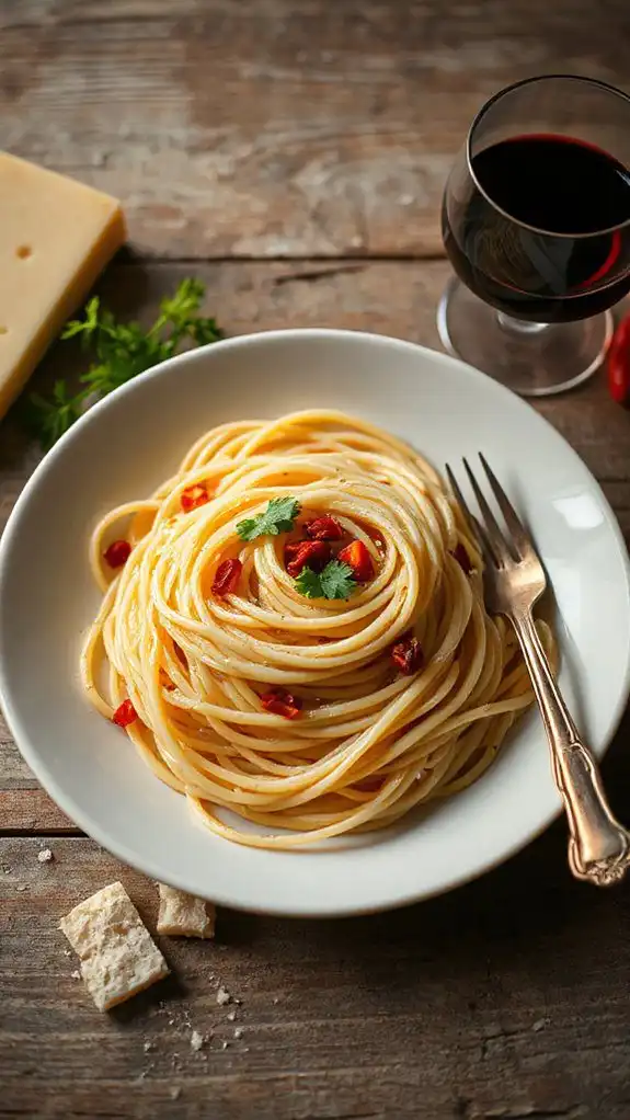 simple garlic oil pasta simple garlic oil pasta