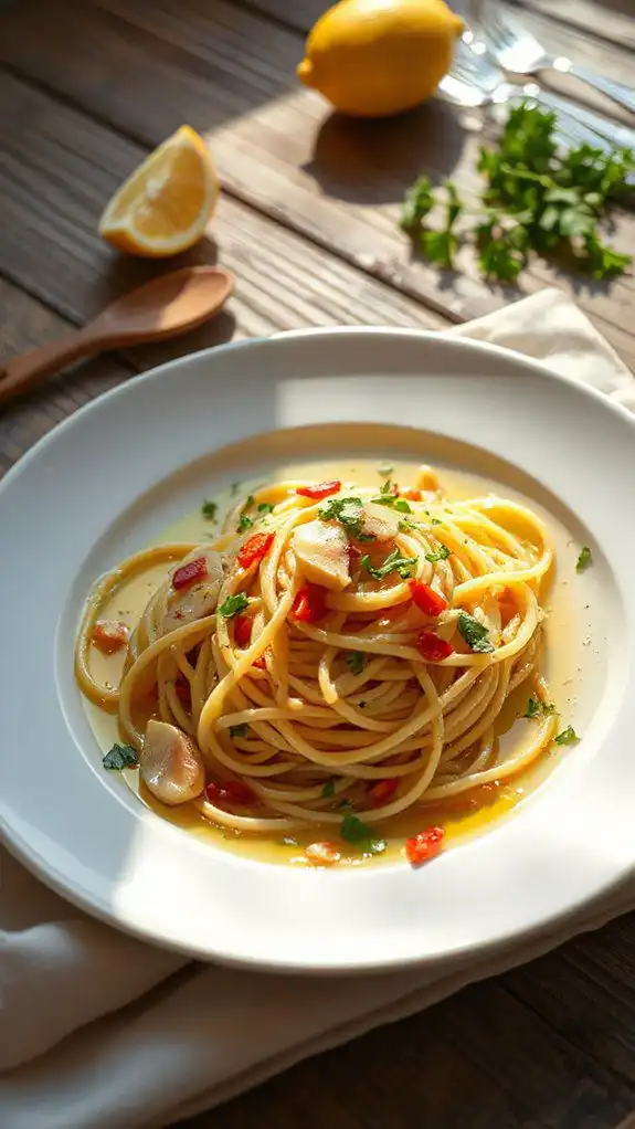 simple garlic olive spaghetti simple garlic olive spaghetti