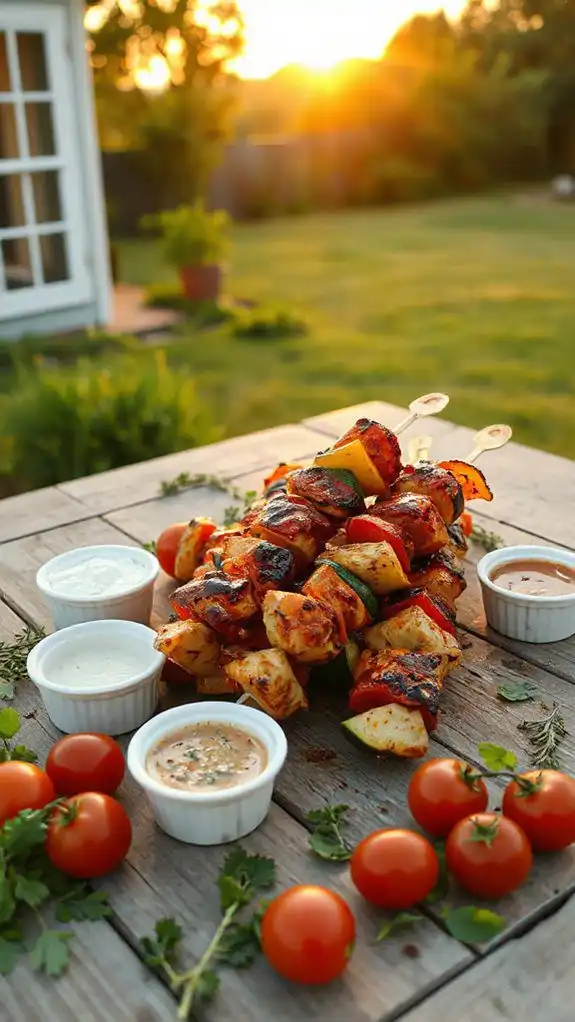 simple grilled chicken skewers