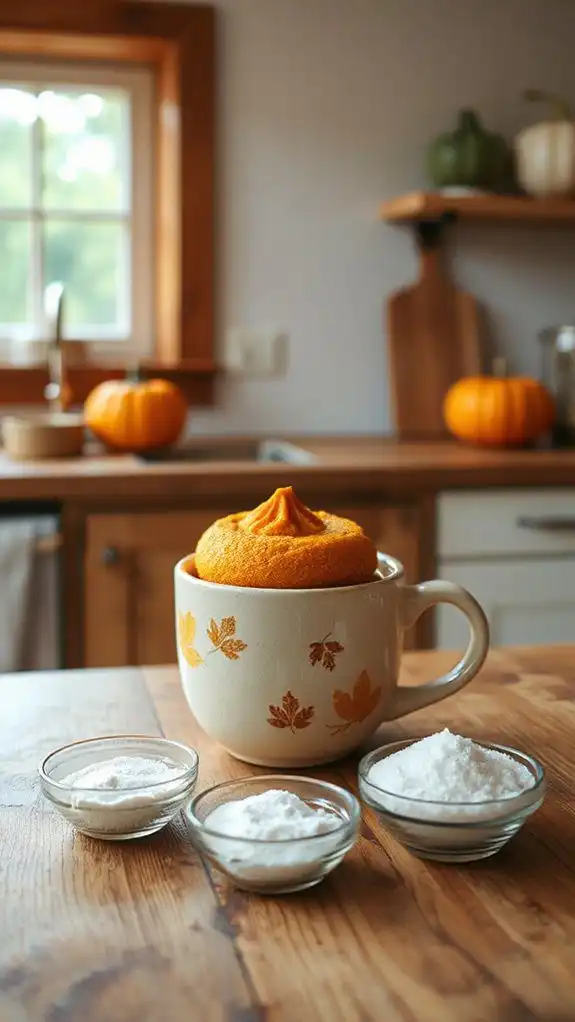 simple pumpkin mug cake