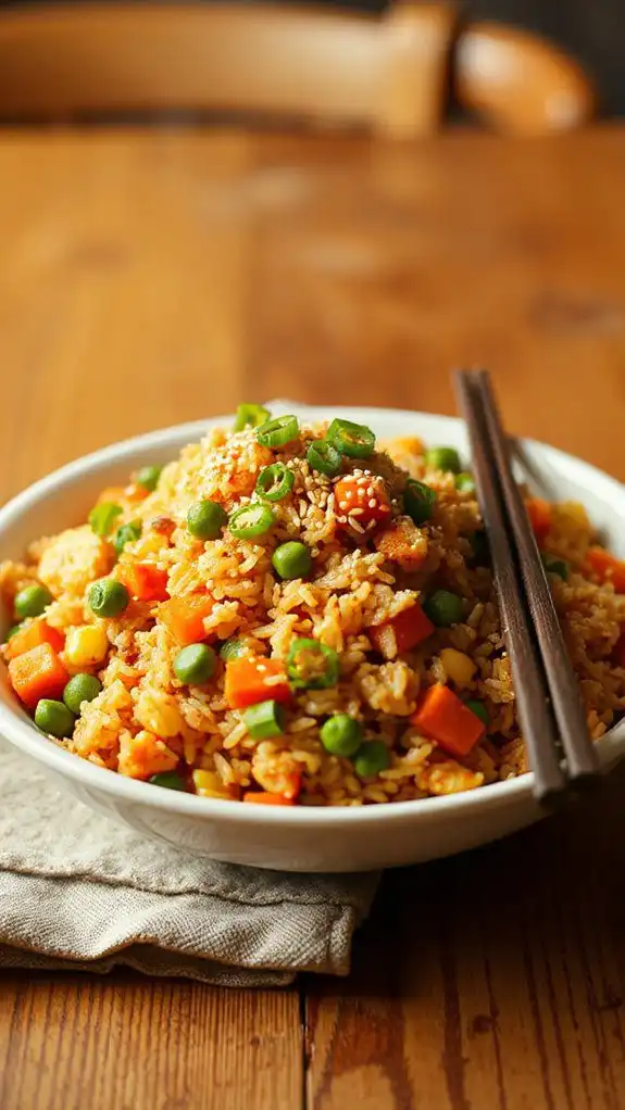 simple stir fried rice dish