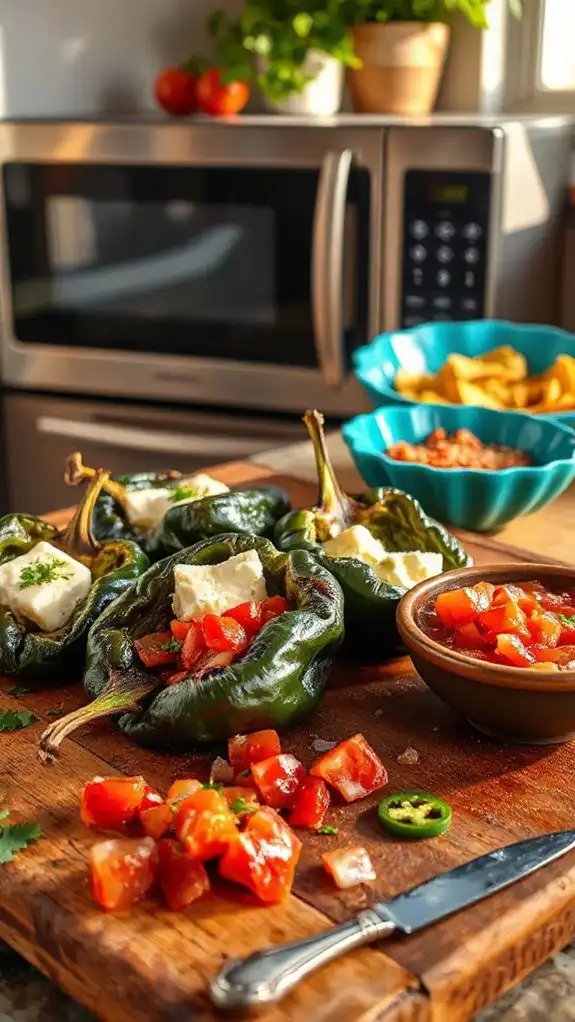 simple stuffed chili peppers