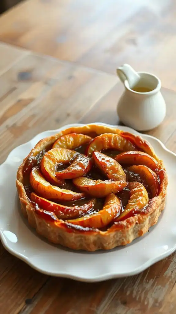 simple upside down apple tart