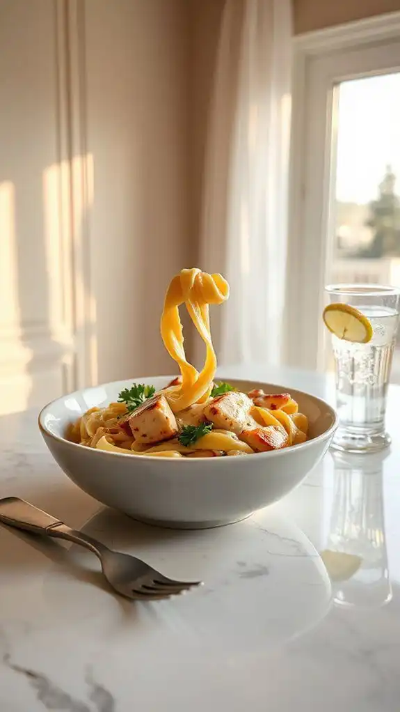 single serve alfredo chicken recipe