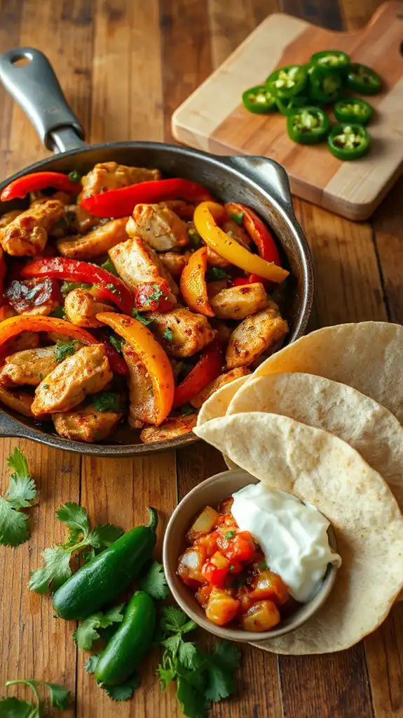 sizzling chicken fajita goodness