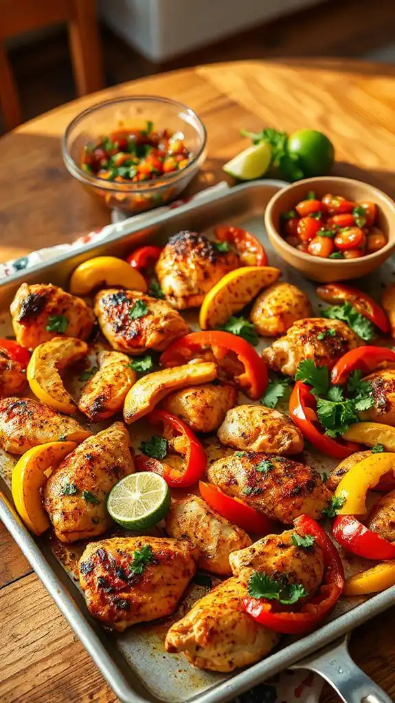 sizzling sheet pan fajitas