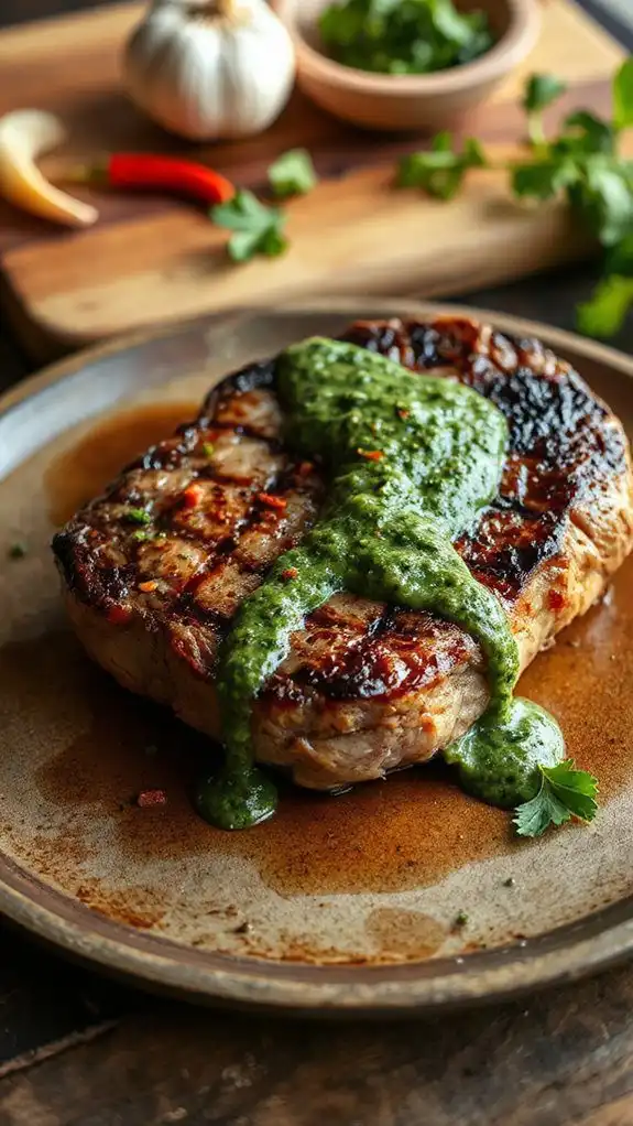 sizzling steak with sauce