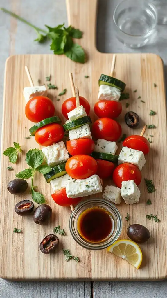 skewered greek salad bites skewered greek salad bites