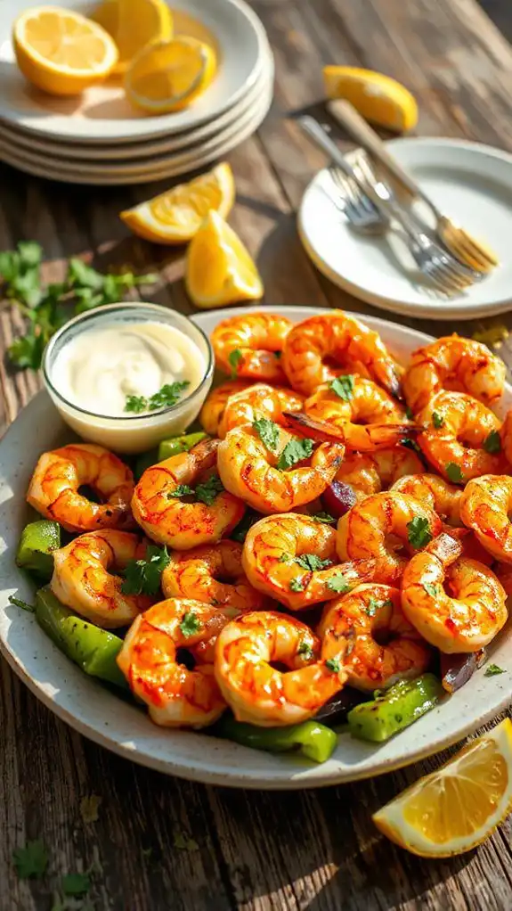 skewering shrimp preparation process
