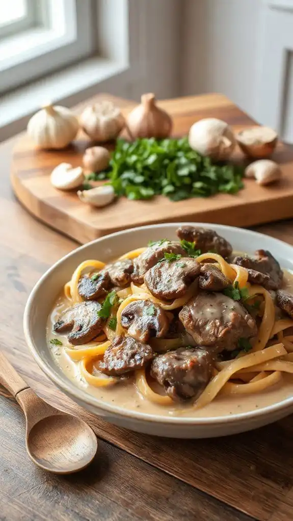 skillet beef stroganoff recipe