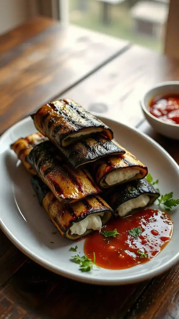 slice the eggplant carefully