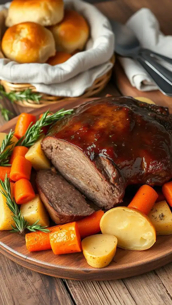 slow cooked tender roast