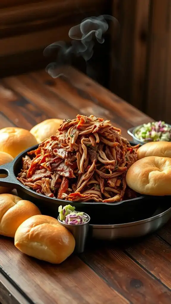 slow cooker pork sandwich