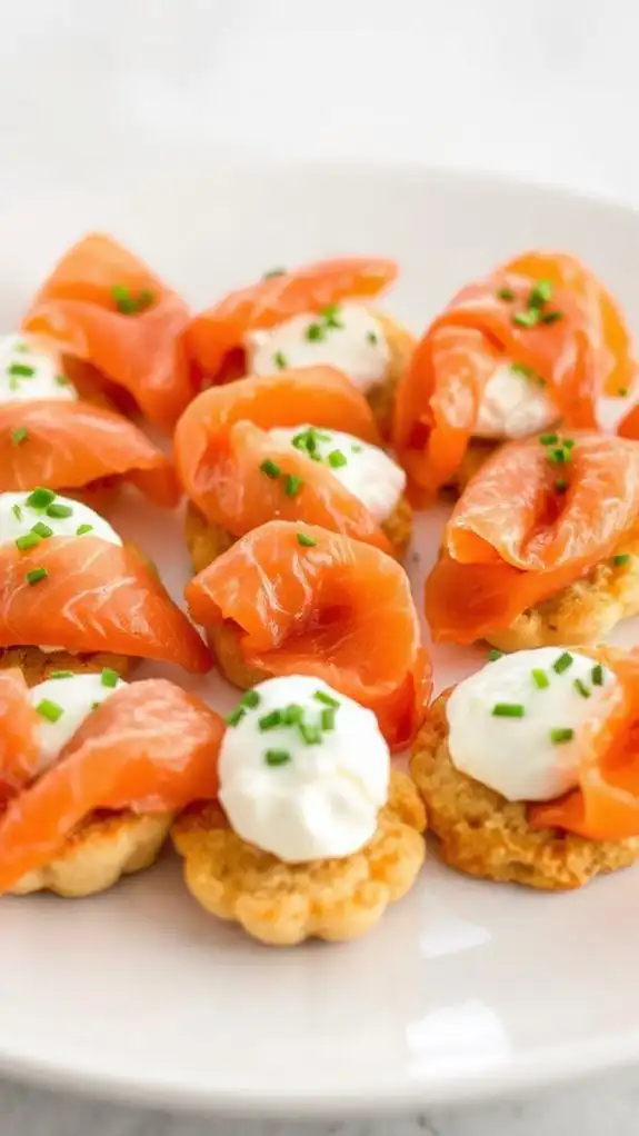 smoked salmon cream cheese bites