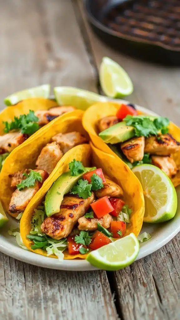 smoky chipotle lime tacos