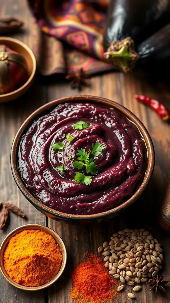 smoky mashed eggplant dish